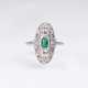 Jugendstil Smaragd-Diamant-Ring - photo 1