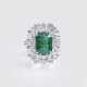 Hochwertiger Smaragd-Diamant-Ring - фото 1