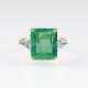 Eleganter Smaragd-Diamant-Ring - Foto 1