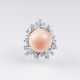 Vintage Korallen-Diamant-Ring - photo 1