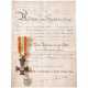 Roter Adler-Orden 4. Klasse mit der königlichen Krone, Urkunde - Foto 1