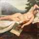 KASZAS, Gy. (ungarischer Maler 1. Hälfte 20. Jahrhundert), "Schlafende Venus mit Buch", - photo 1