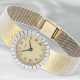 Armbanduhr: 14K goldene vintage Armbanduhr der Marke "Tissot" mit Brillantbesatz - Foto 1