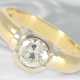 Ring: dekorativer Solitär-Brillantring, ca. 1ct, 18K Gold, mit Zertifikat - Foto 1
