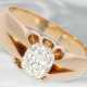 Ring: hochwertiger Goldschmiedering mit schönem Altschliff-Diamant, ca. 1,25ct - photo 1