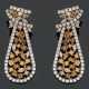 Paar extravagante Ohrgehänge mit Fancy Yellow-Diamanten - photo 1