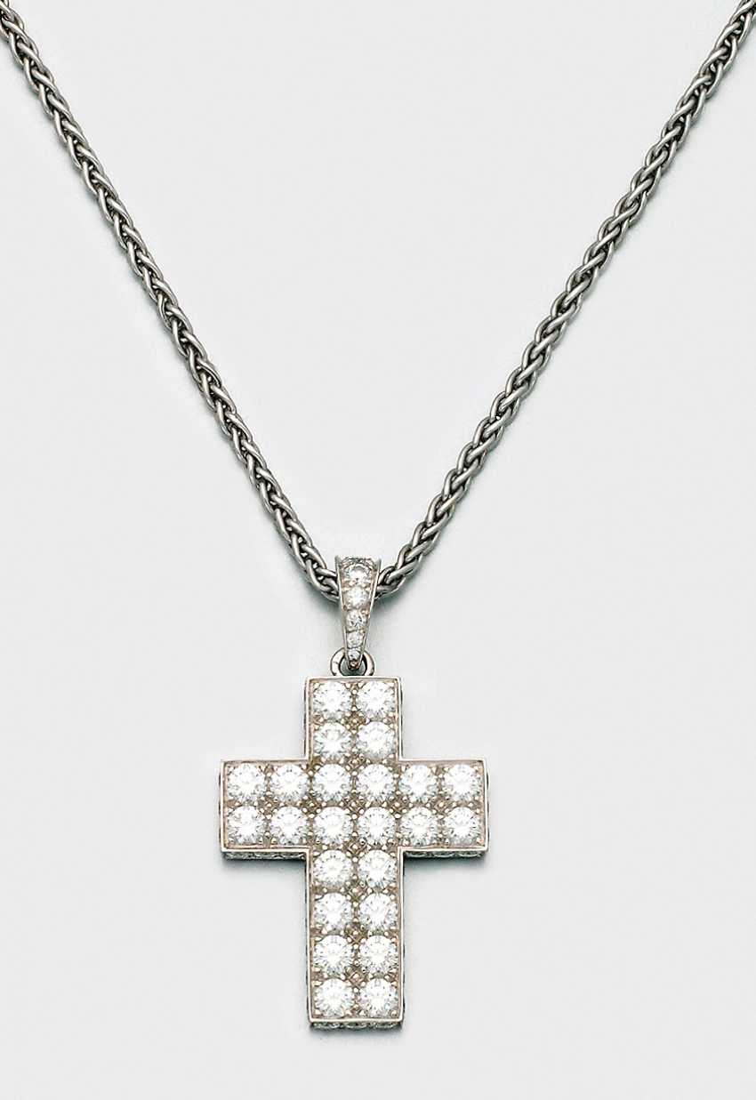 cartier silver cross necklace