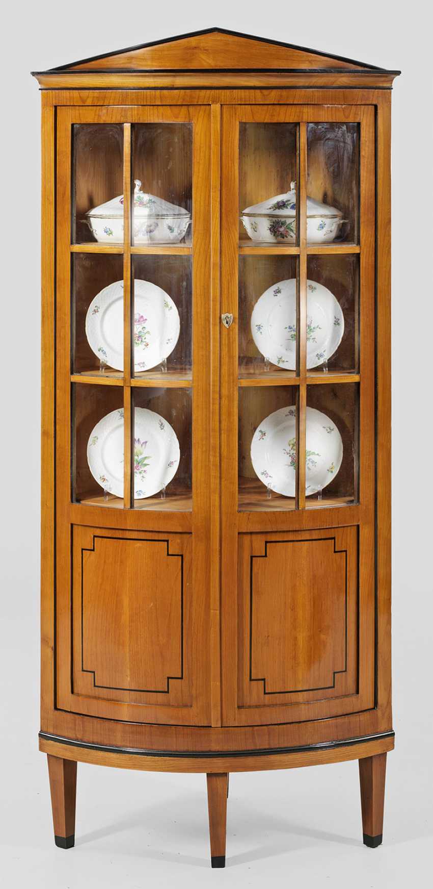 Biedermeier Corner Display Case Cabinet Auction Catalog 176 2