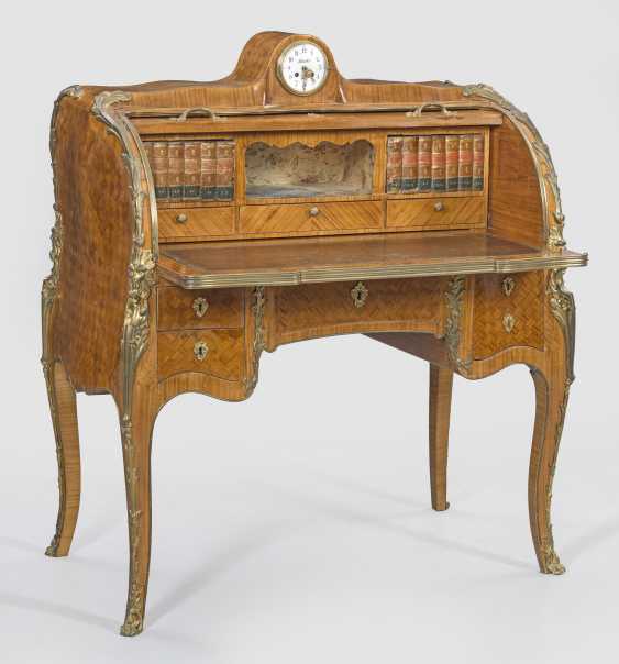 Signed Louis Xv Cylinder Desk By Henry Dasson Auction Catalog