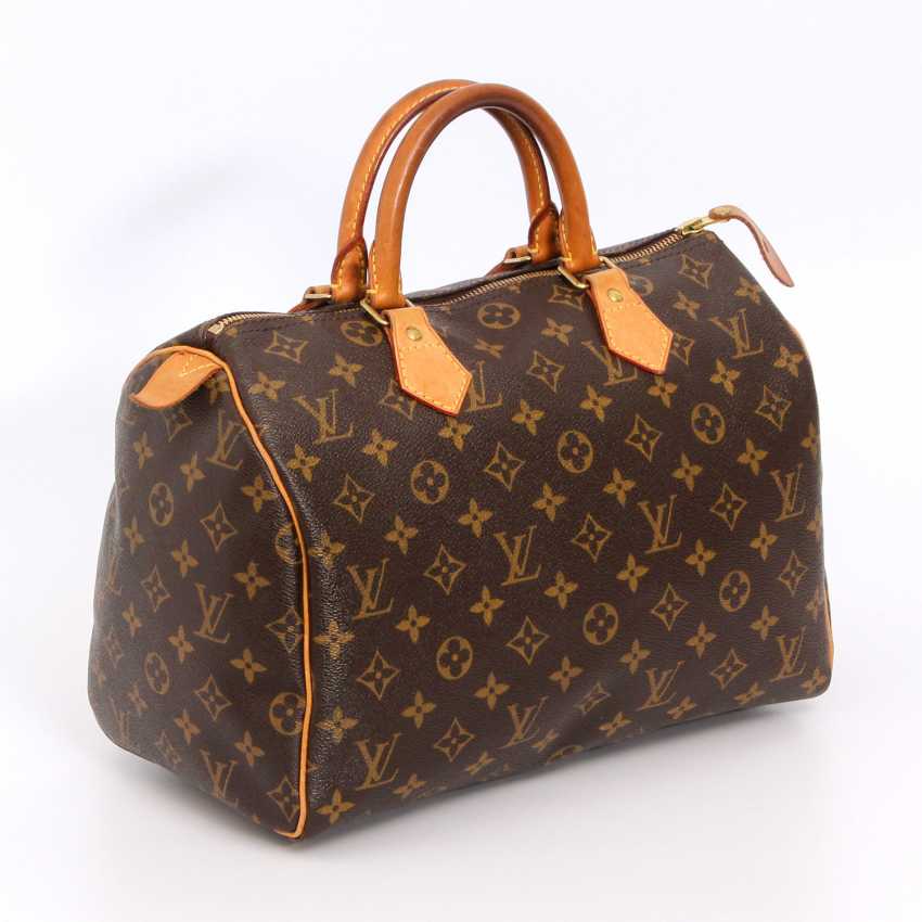 At Auction: A Louis Vuitton Speedy 30 ebony damier canvas Handbag