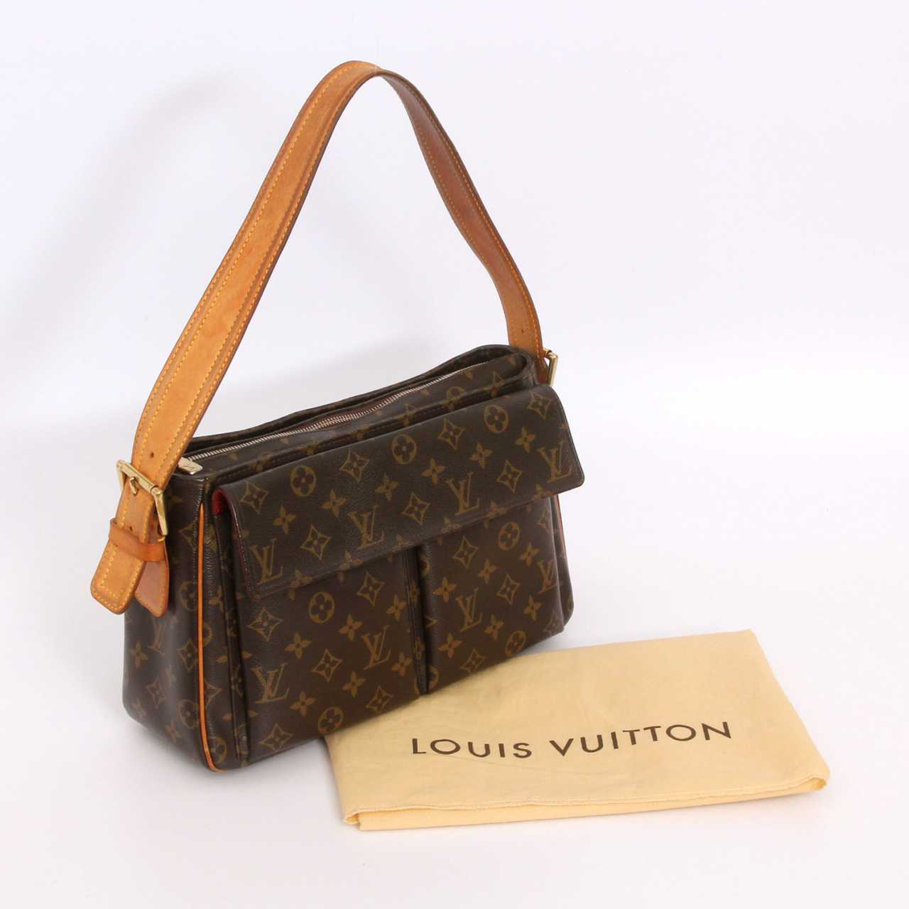 LOUIS VUITTON 2005 BROWN MONOGRAM VIVA CITE MM BAG