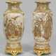 Paar Satsuma-Vasen mit vergoldeter Montierung - Foto 1