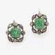Ein Paar Ohrringe mit Smaragden und Diamanten - photo 1