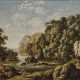 Kobell, Ferdinand 1740 Mannheim - 1799 München. Kobell, Ferdinand, zugeschrieben . Felsige Flusslandschaft mit Figurenstaffage - Foto 1