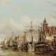 Hekking d. Ä., Willem 1796 Amsterdam - 1862 ebenda. Hekking d. Ä., Willem. Holländische Hafenstadt - Foto 1