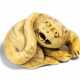 Netsuke: Liegender Tiger mit geöffnetem Maul - photo 1