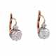 Paar Ohrhänger mit Altschliffdiamanten zusammen ca. 2,4 ct, - фото 1