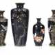 Vier Cloisonne-Vasen, Japan, - photo 1