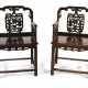 Paar Stühle, Hartholz, China - photo 1