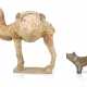 Zwei Tonfiguren, Kamel, Hund, - photo 1