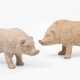 1 Paar Terrakotta-Schweine - photo 1
