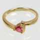 Ring mit edelrotem Spinell - Gelbgold 375 - фото 1