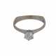 Solitairering mit Brillant, ca. 0,39 ct, - photo 1