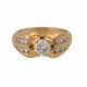 Ring mit Brillanten, zusammen ca. 1,01 ct (punziert), - photo 1