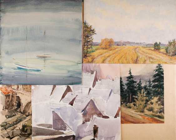 Aquarell Sammlung Moderner Aquarelle Landschaften Und Stillleben Online Bei Auktion Kaufen Auktionskatalog Varia Vom 11 01 Foto Preis Von Auktionslos 459 Bei Veryimportantlot Com