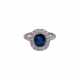 Ring mit feinem blauem Saphir von 1,8 ct, - photo 1