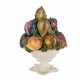 Dekorativer Obstkorb aus Keramik, - Foto 1