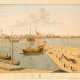 Tielker, Johann Friedrich. Blick auf Riga vom Hafen aus gesehen - Foto 1