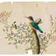 Drei Malereien mit Vogelpaaren auf Zweigen - photo 1