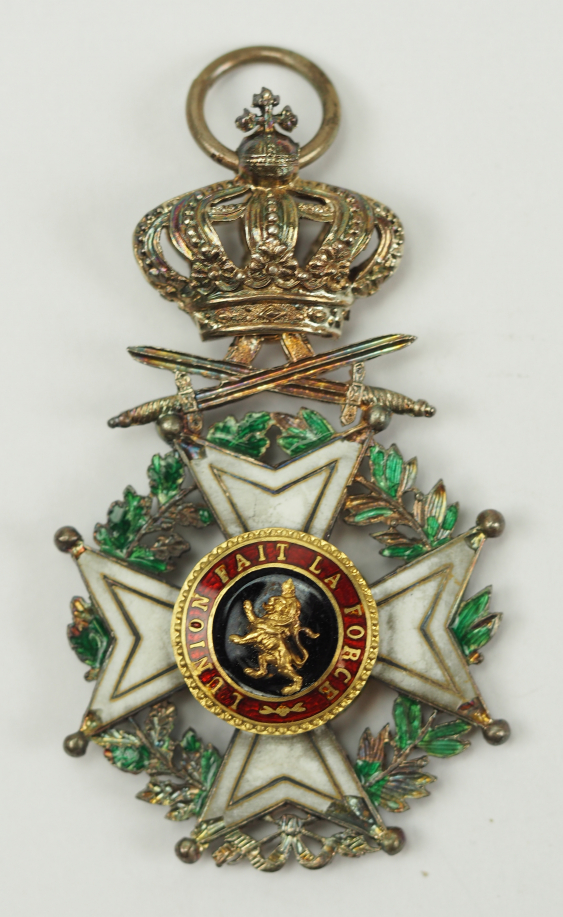 Belgium: Leopold-Order, 2. Model (1839-1951), knight's cross with ...