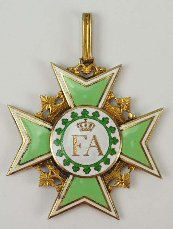 Sachsen Hausorden der Rautenkrone, Kleinod.