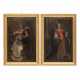 MALER/IN 18. Jahrhundert, Paar Pendants: "Heilige Katharina von Alexandrien" & "Heilige Barbara", - фото 1