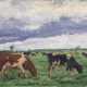 Friedrich Schaper. Kühe auf der Weide - photo 1