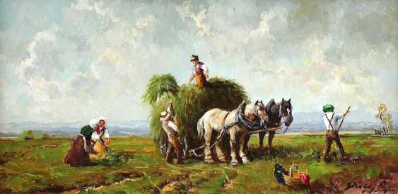 Rudolf Bierle 1928 Ol Auf Holz Motiv Bauerhof In Winter Sehr