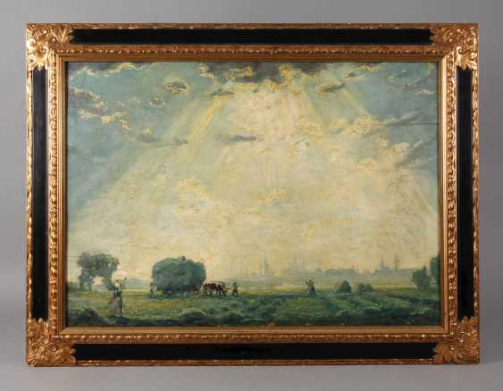 Fritz Gartner 1882 1958 Grosses Olgemalde Flusslandschaft In