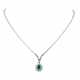 Collier mit feinem Sandawana Smaragd im Tropfenschliff, ca. 0,9 ct - Foto 1