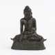Bronze Buddha mit Erdberührungsgeste - Foto 1