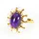 Entourage-Ring mit Amethyst und Zuchtperlen - photo 1