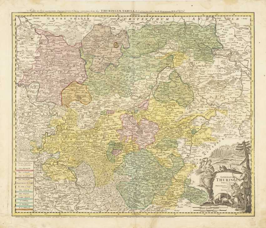 Map of the landgraviate of Thuringia — buy at online auction at ...