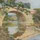 Unbekannter Neoimpressionist: Brücke am Fluss - photo 1