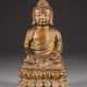 SITZENDER BUDDHA SHAKYAMUNI AUF DOPPELLOTUS - photo 1