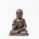 Bronze des Buddha im Meditationssitz. CHINA, wohl Ming-Dynastie (1368-1644) - Foto 1