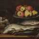 Boselli, Felice, zugeschrieben. Küchenstillleben mit Fischen, Schnecken und Früchten - фото 1
