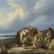 Klein, Johann Adam, zugeschrieben . Rastender Händler mit zwei Pferden am Flussufer - photo 1
