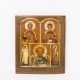 FÜNFFELDERIKONE mit Heiligem Nikolaus, Russland um 1800 bis 1830, - фото 1