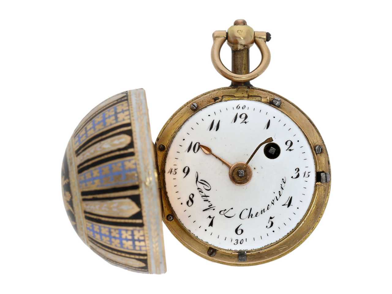 Watch key. Extraordinary circa 1800 French Angel Clock.